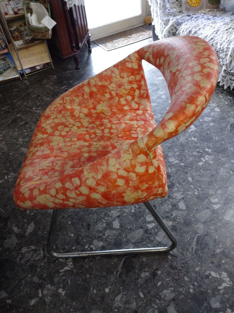 昭和レトロ家具　レトロポップ椅子　ミッドセンチュリー