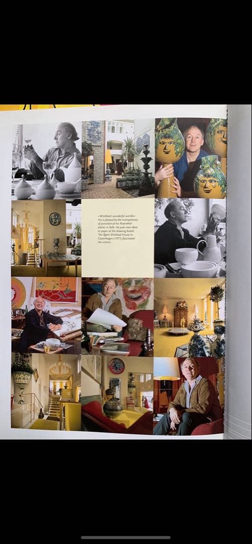 ビヨンヴィンブラッド　ニモール窯の高さ27㎝の大型ビンテージ可愛い少女３人柄花瓶