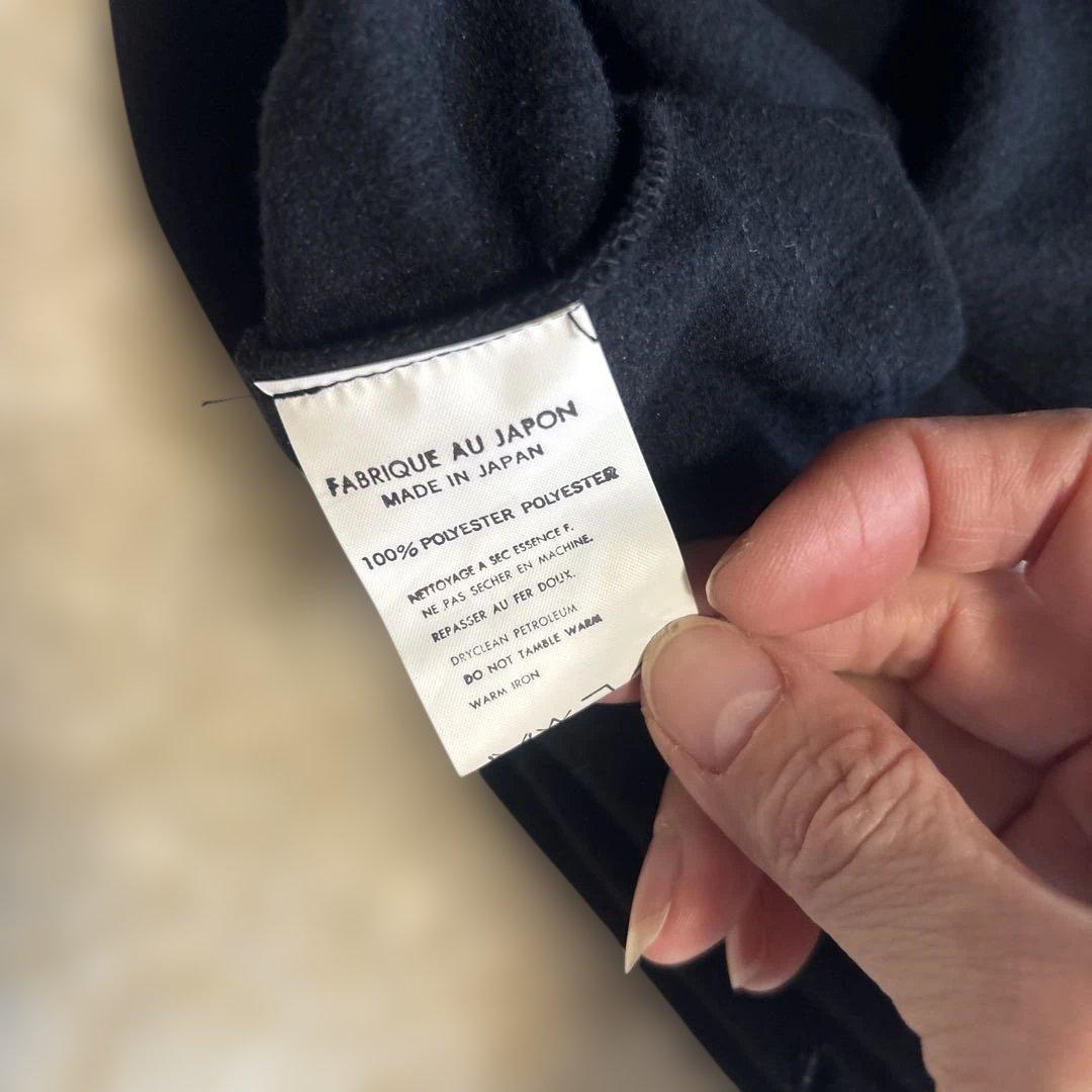 y's ブラック ポンチョスタイル ケープコート