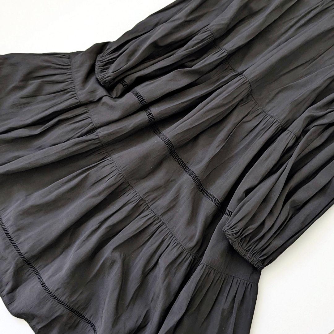 極美品 グレースコンチネンタル ダイアグラム ピンタックカットワークチュニック