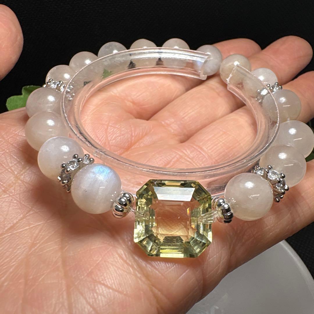 ＊momo様お取置き9/8＊【高品質】シトリン　宝石カット　ピンクムーンストーン