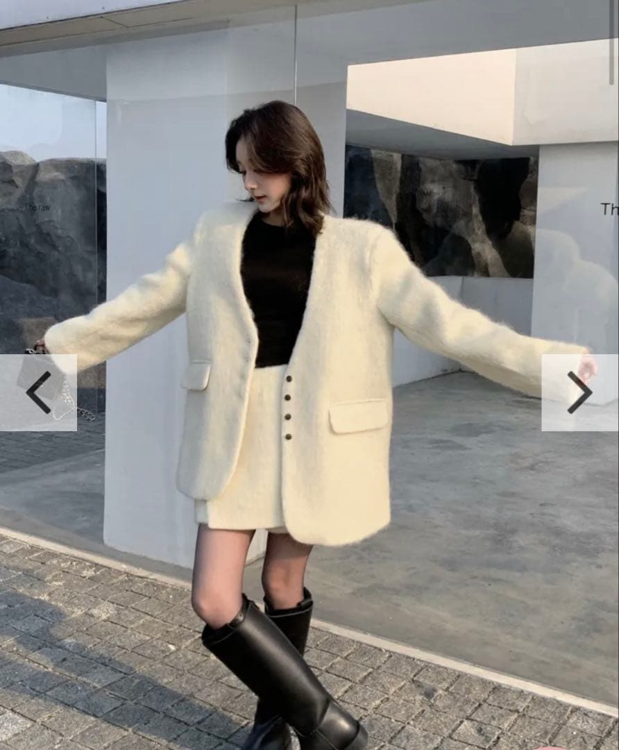 KKチョコミントバースデーバッシュSHAGGY NO COLLAR