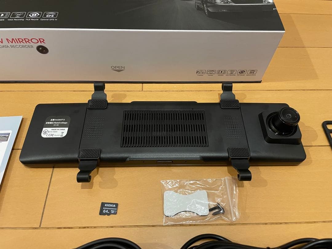 ミラー型ドライブレコーダー4K12インチCarPlay&AndroidAuto