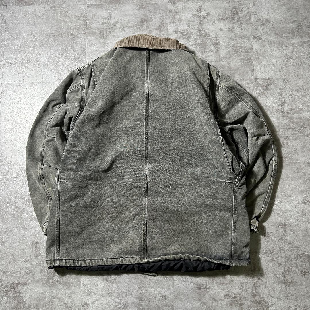 00s USA製 グレー カーハート トラディショナルジャケット ダックXL