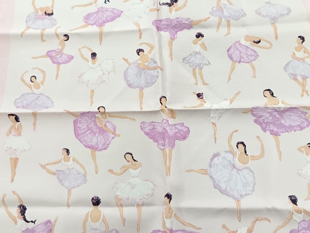 265 HERMES エルメス バレリーナ シルク ハンカチ 新品未使用