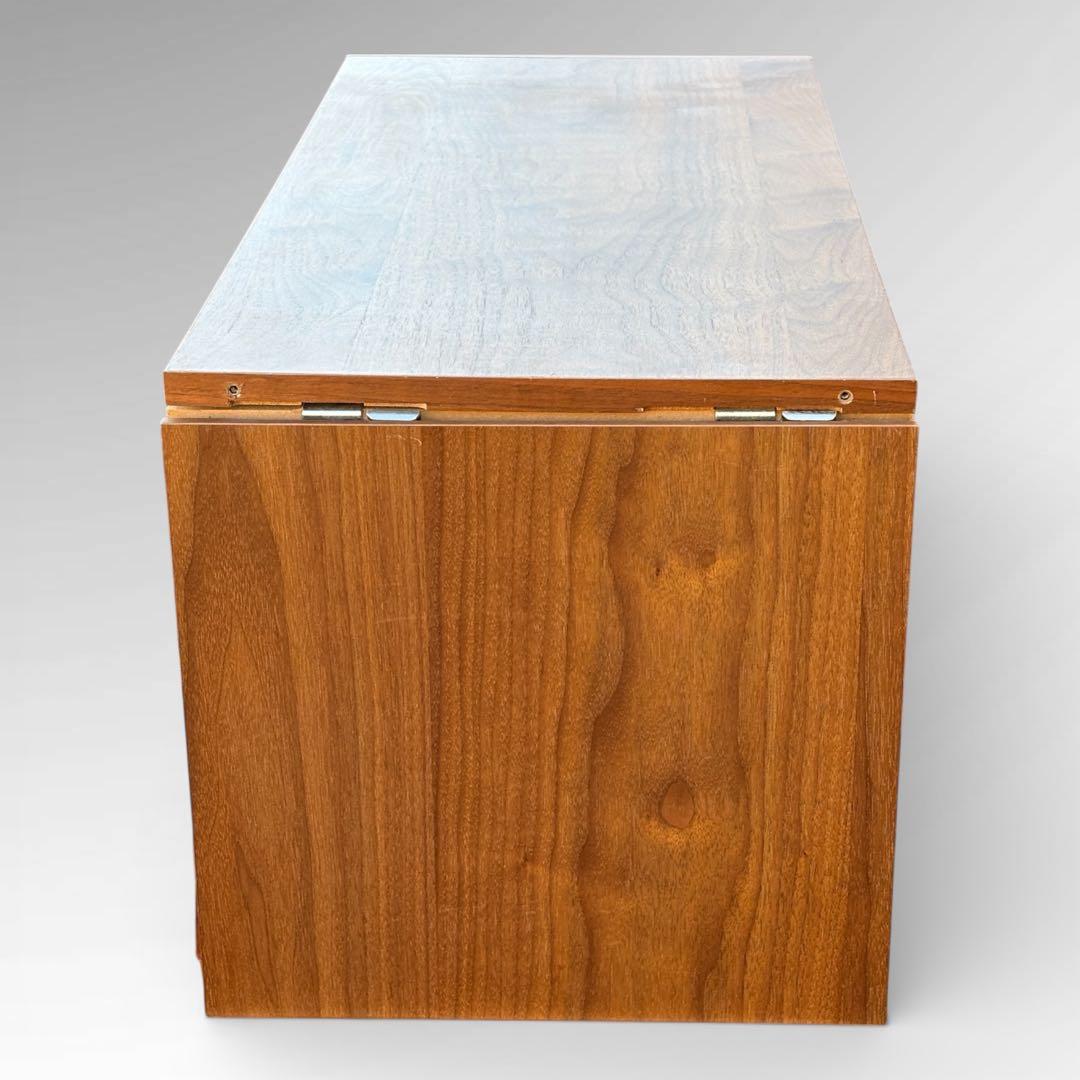 廃盤 希少 無印良品 ユニットシェルフ用 ボックス フラップ扉 ウォールナット