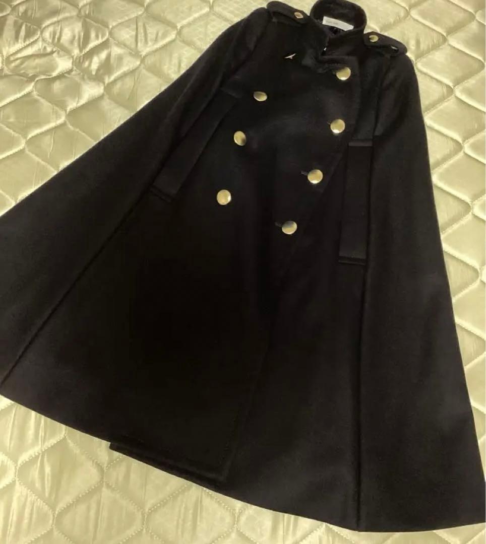 メ*ル様 サカイラック　マント　sacai luck　サイズ１　ネイビー