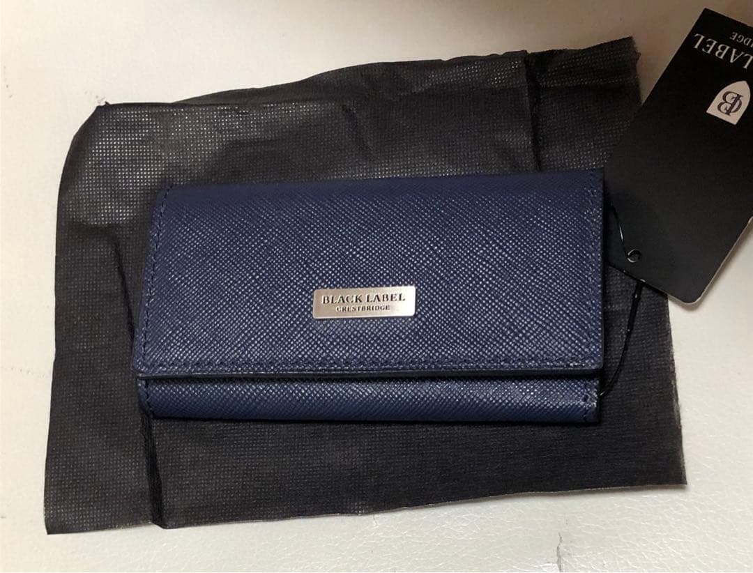 BLACK LABEL CRESTBRIDGE ネイビー キーケース