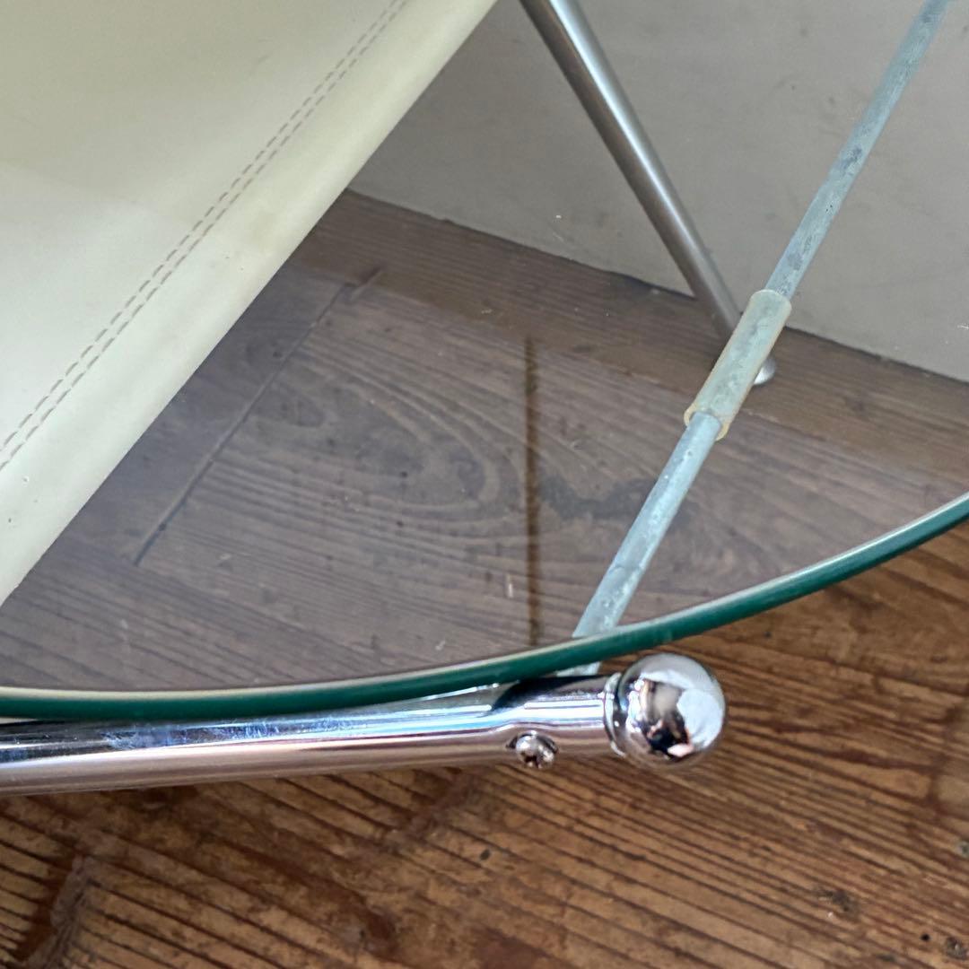 ミッドセンチュリー ガラスセンターテーブル