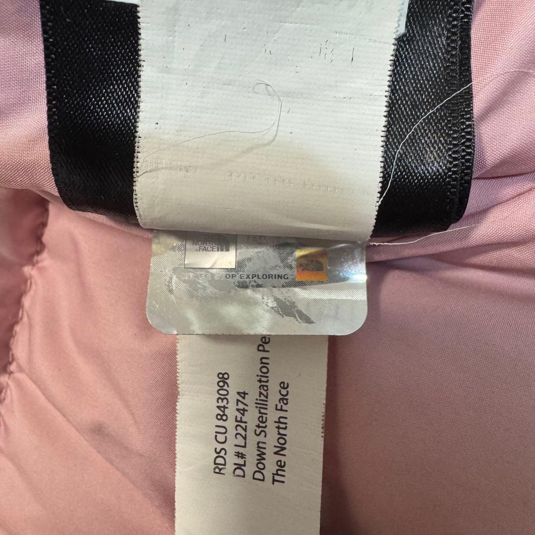ノースフェイス ボアフリース ハイブリッドダウンジャケット ピンク 140