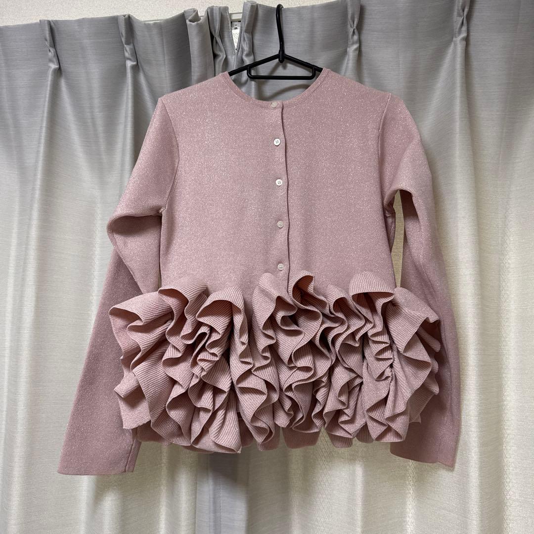 正規品TRÈFLE+1 / ラメスワンカーディガン