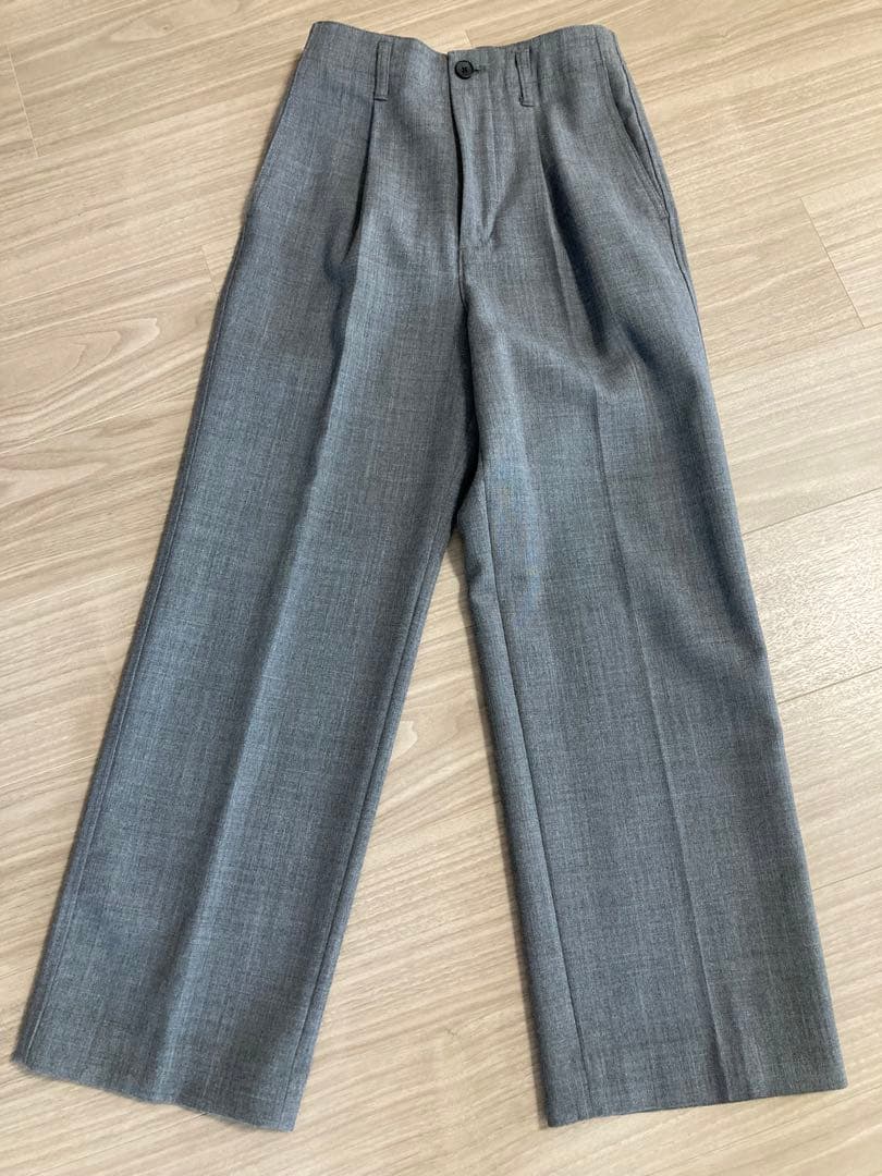 【美品】Spick and Span ハイブリッドダブルクロスワンタックパンツ