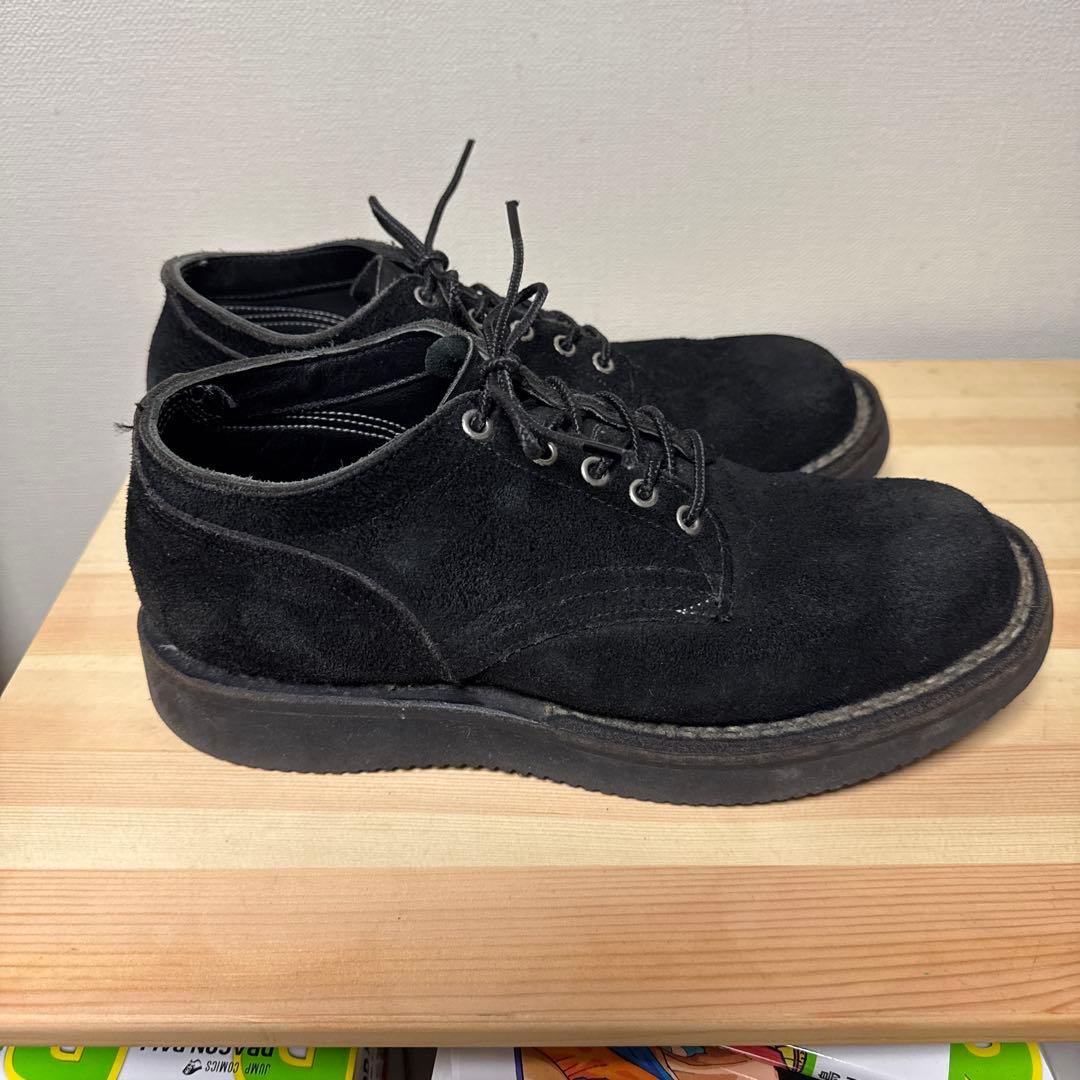 黒 スエード ワークブーツ