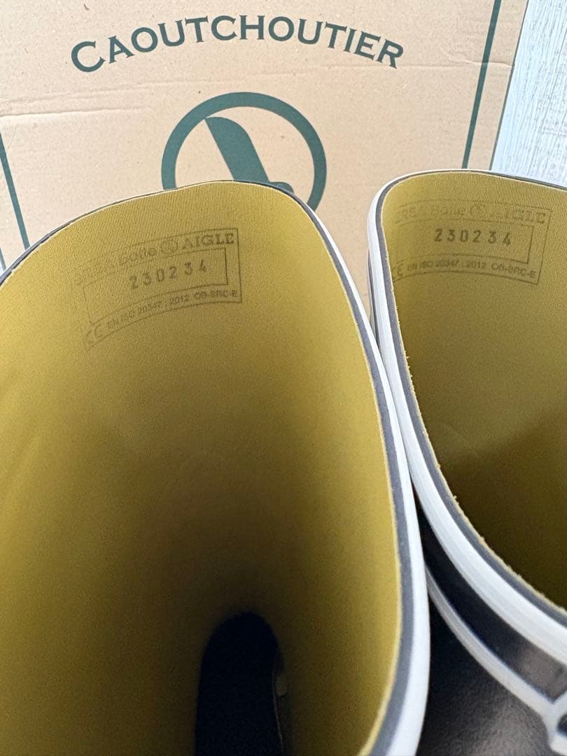 27～27.5㎝☆新品AIGLEレインブーツ44 エーグルラバーブーツ 長靴