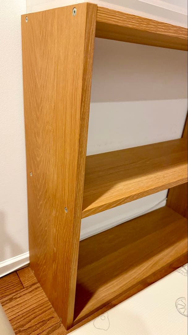 無印良品　スタッキングシェルフ・ワイド・2段・オーク材