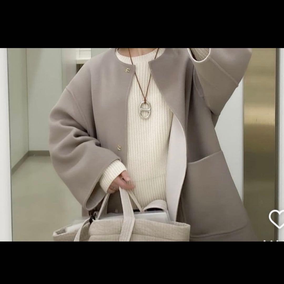 UNITED ARROWS バイカラーリバーミドルコート