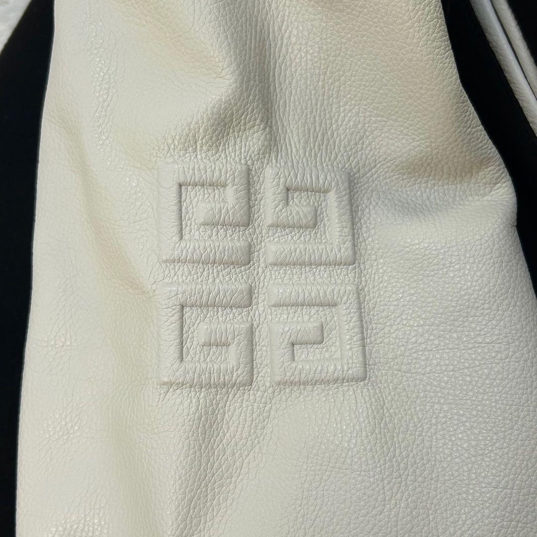 5959【美品・付属品付き】ジバンシー☆カウレザー切替スタジャン 48サイズ