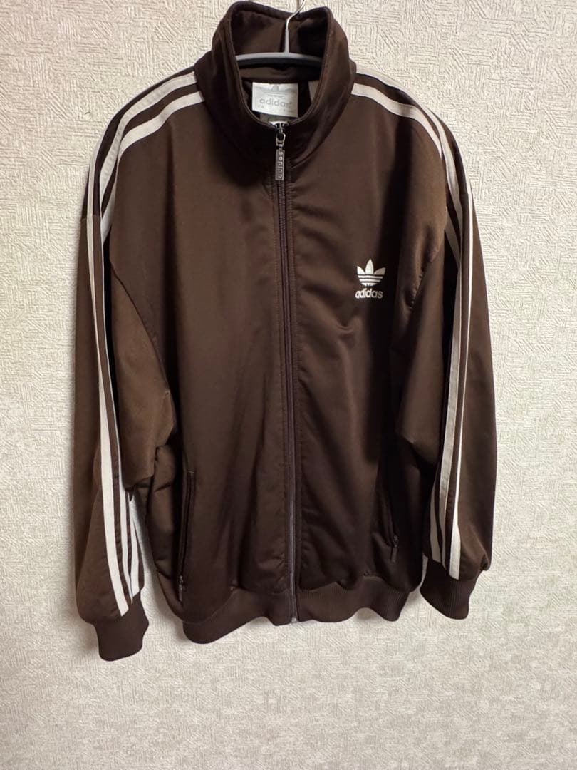 90s adidas トラックジャケット ブラウン 在原みゆ紀さん着