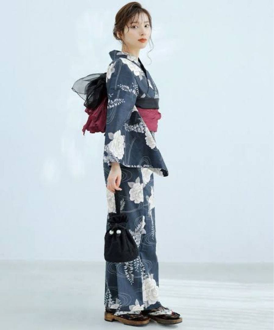 浴衣 dita 凪の藤ながれ