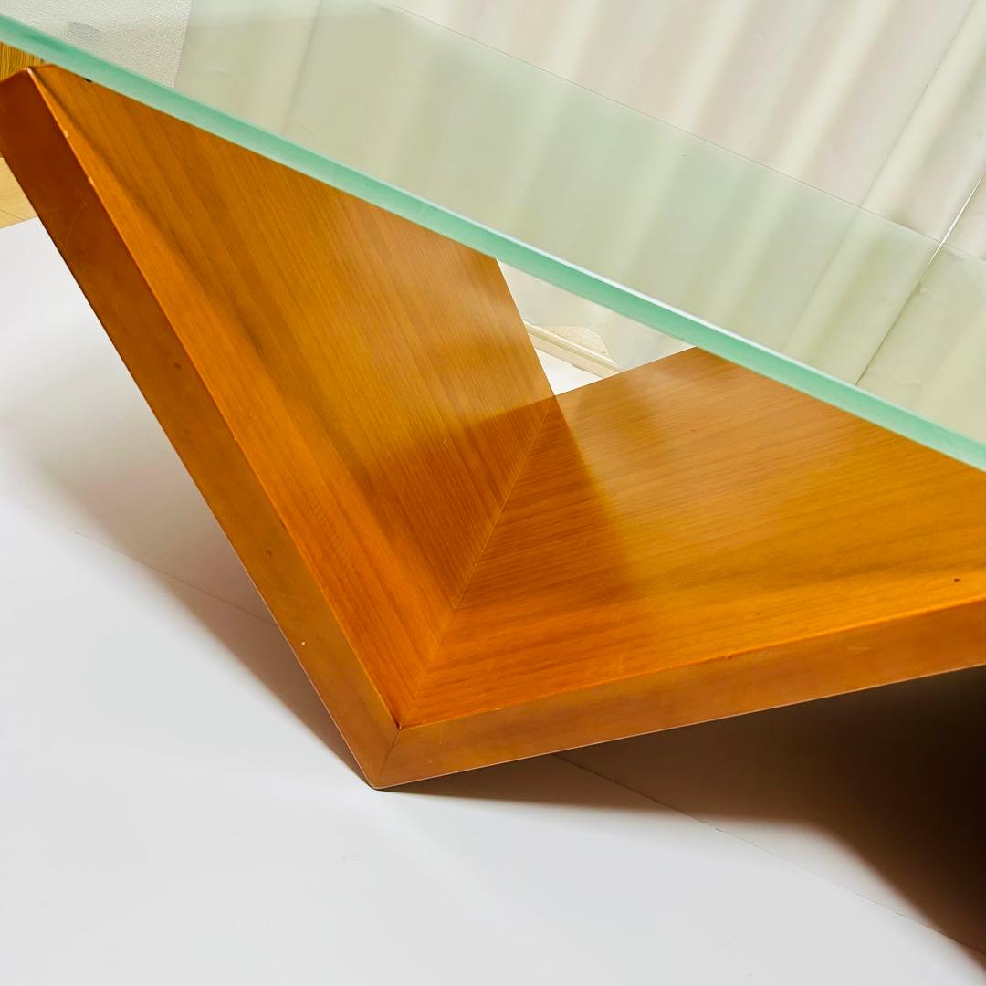 【定価17万超】arflex モンターニャ ガラステーブル リビングテーブル