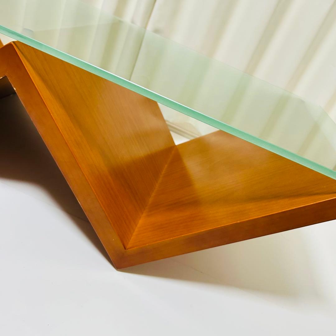 【定価17万超】arflex モンターニャ ガラステーブル リビングテーブル