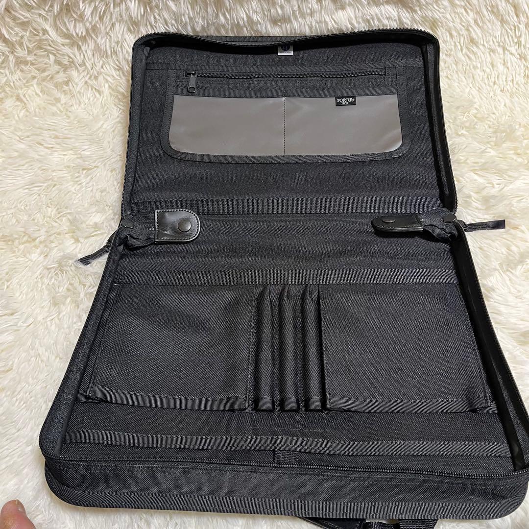 【極美品】PORTER CLIPビジネスバッグ 薄型　A4収納可