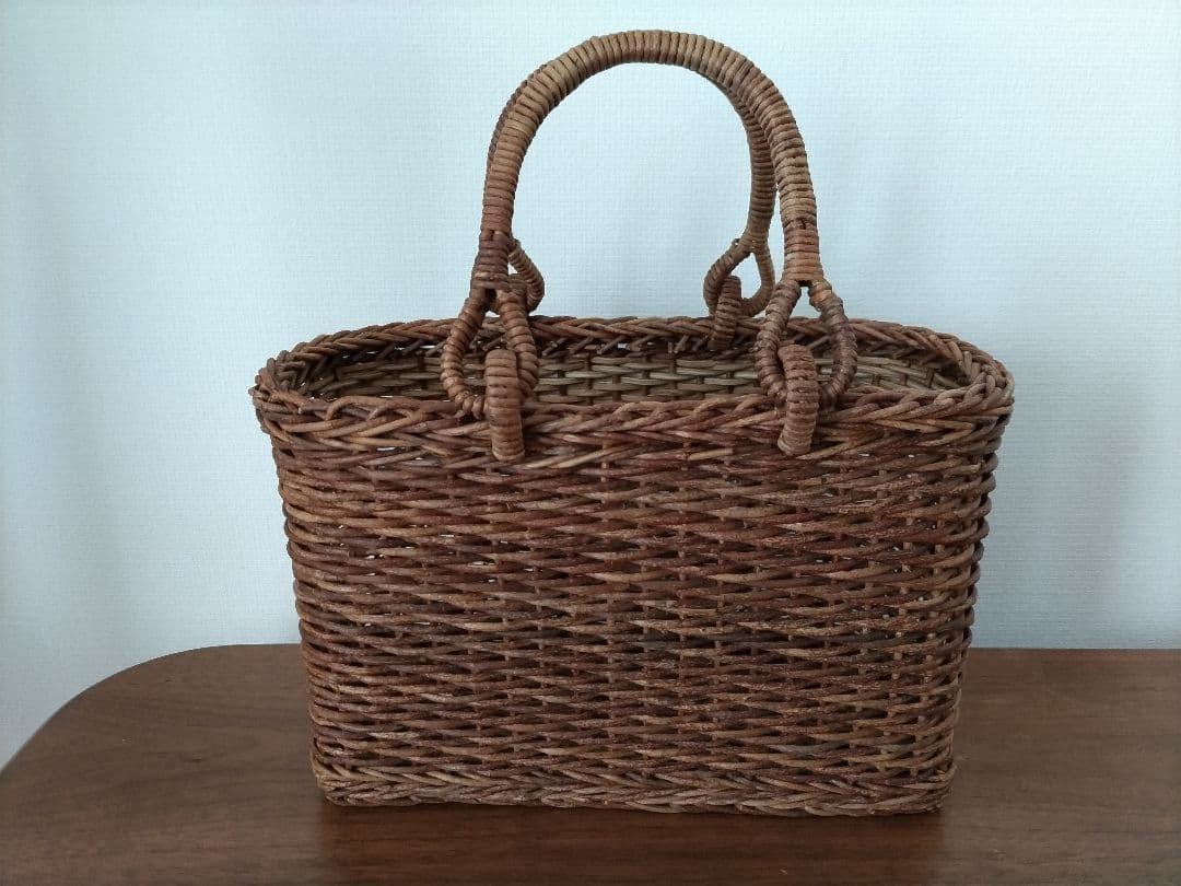 青森　宮本工芸　あけびカゴバッグ