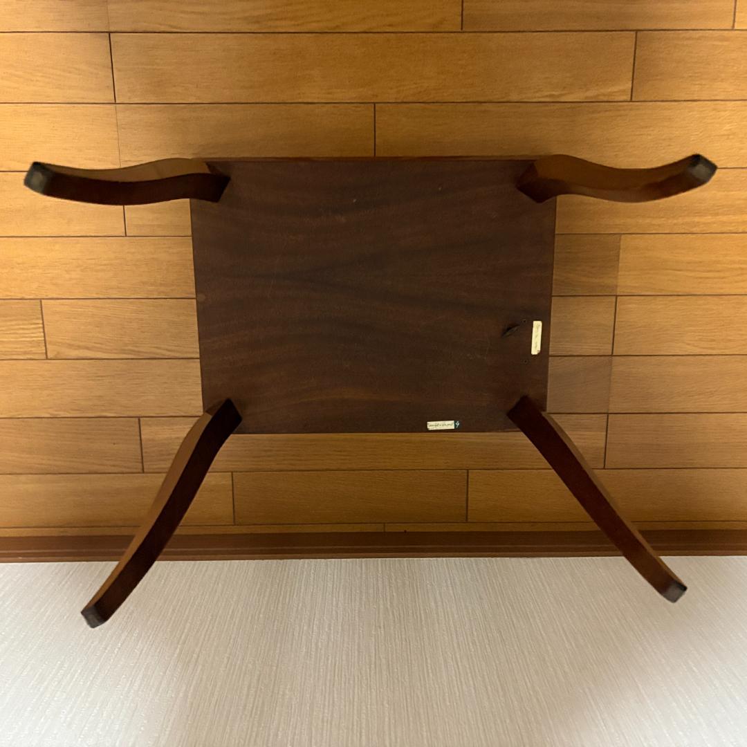 イタリア製 オルゴール付 象嵌細工サイドテーブル 帰れソレントへ アンティーク