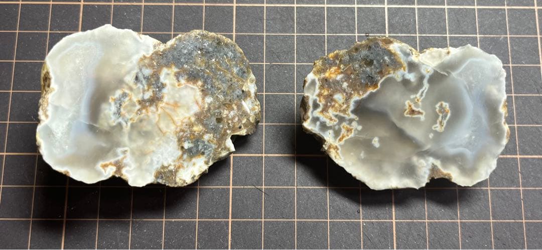 石川県産　陰陽石　龍石　サンダーエッグ　瑪瑙　国産鉱物　標本　原石　めのう