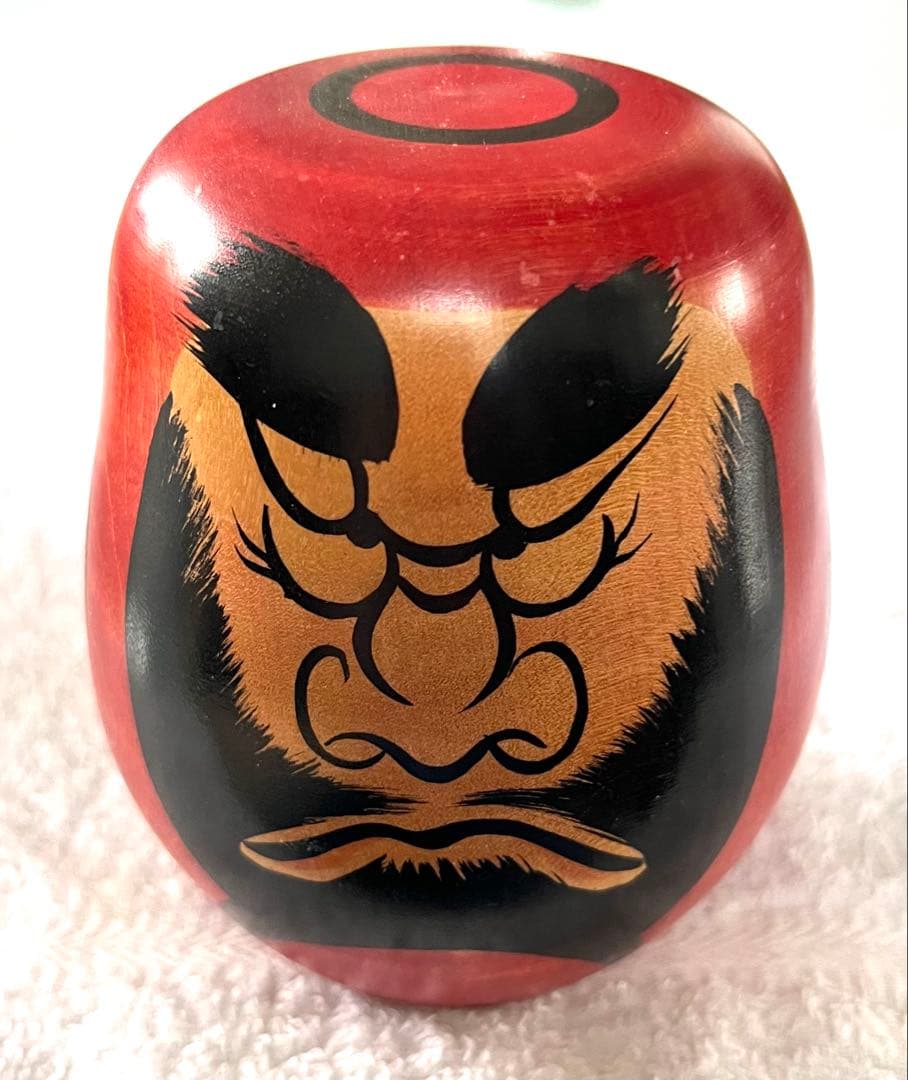 手作り　達磨十聚　ガラスケース付き