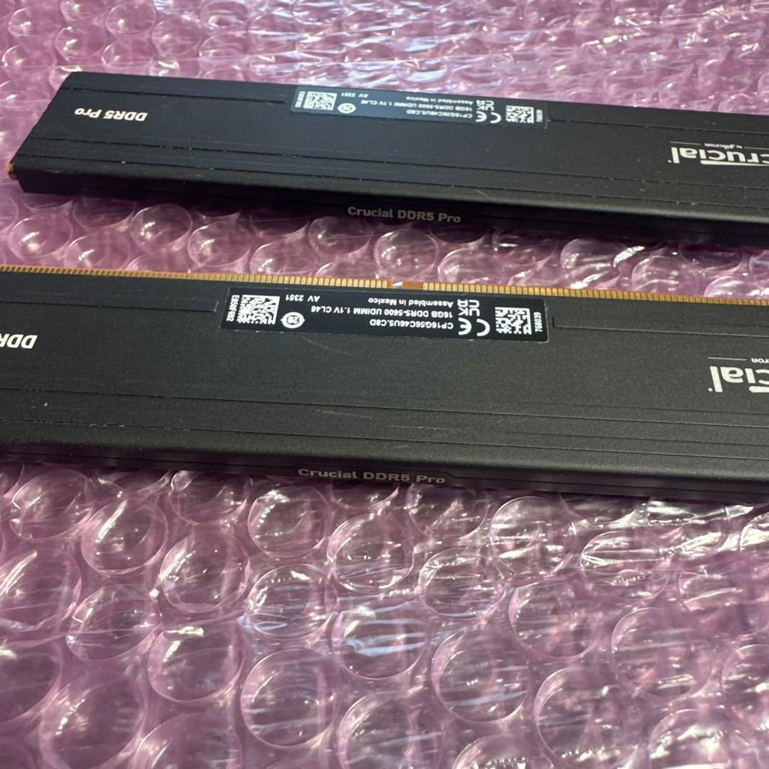 CruciaL DDR5-6000 16GB X 2 32GB セット