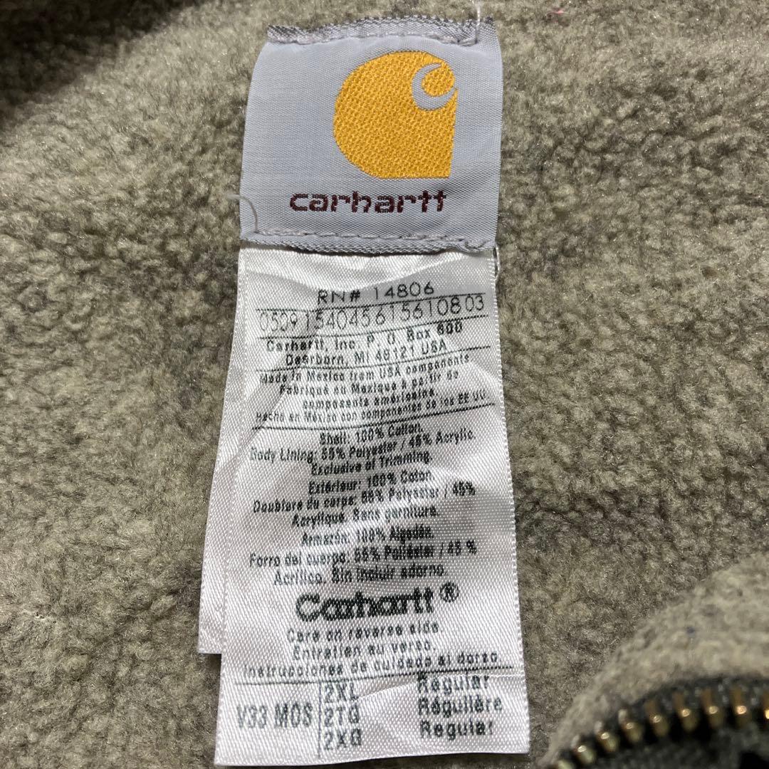 カーハート carhartt ベスト モスグリーン ダック ボア ロゼ