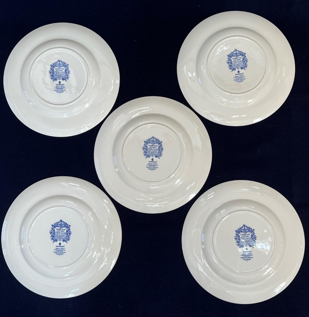 　お皿６枚（楕円大皿１枚 ＆ 丸中皿５枚）　ロマンチック英国風景