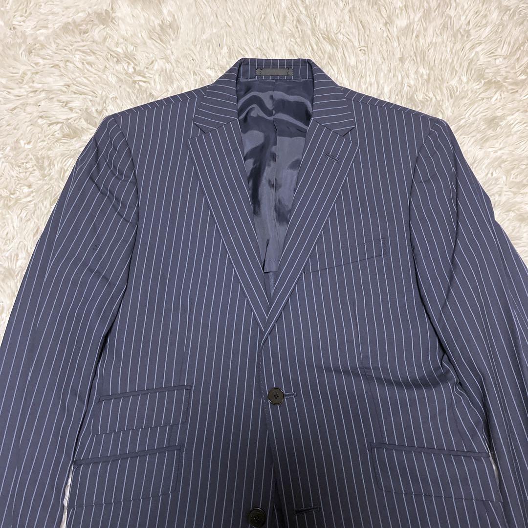 バーバリーブラックレーベル セットアップスーツ ネイビー ホースロゴ 38L