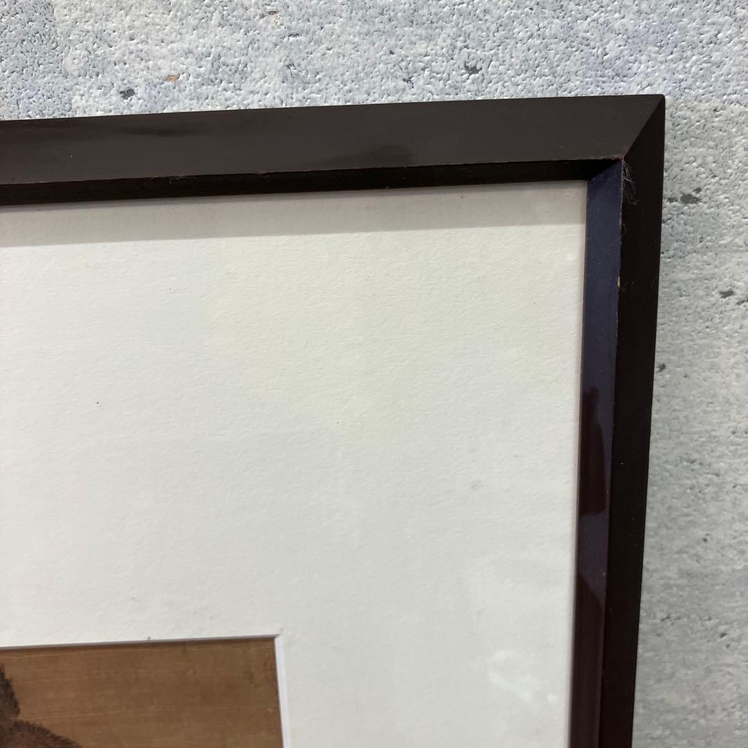 昭和レトロ 風景画 水墨画 花鳥 絵画 色紙 壁掛け 壁飾り 額装 フレーム付き