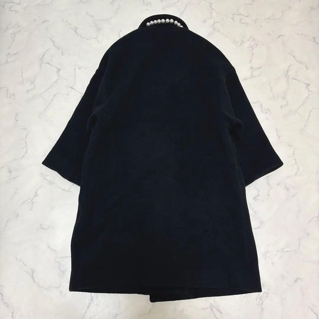 【美品】24AW YOKOCHAN ヨーコチャン バックパール コート ブラック