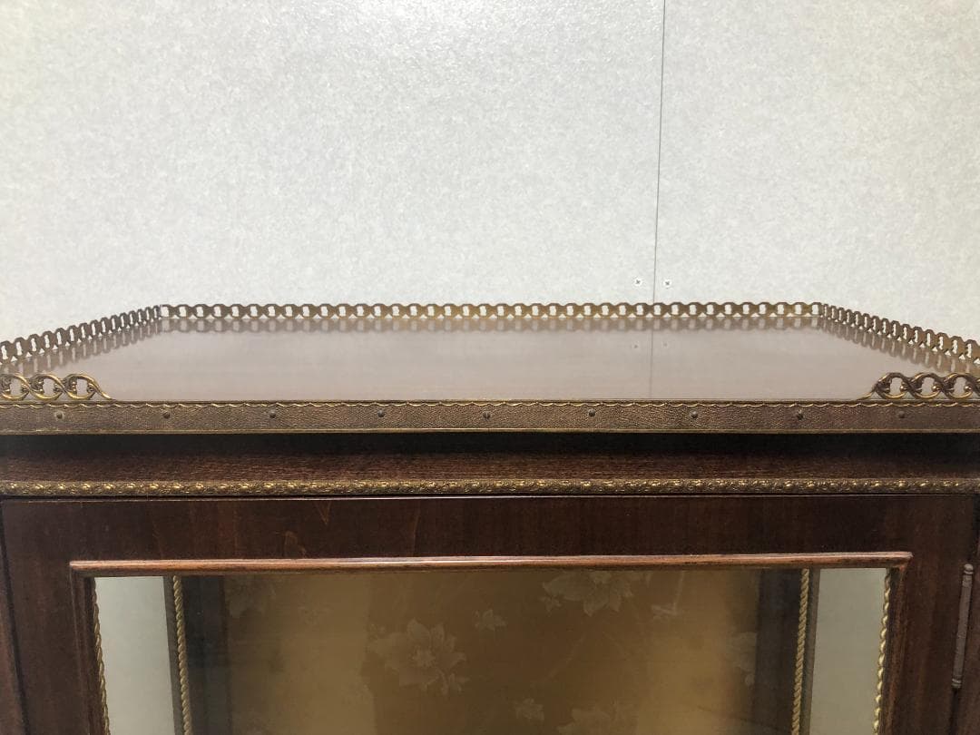 送料無料 ス. キュリオキャビネット 飾り棚 ヨーロピアン 73041-1-70