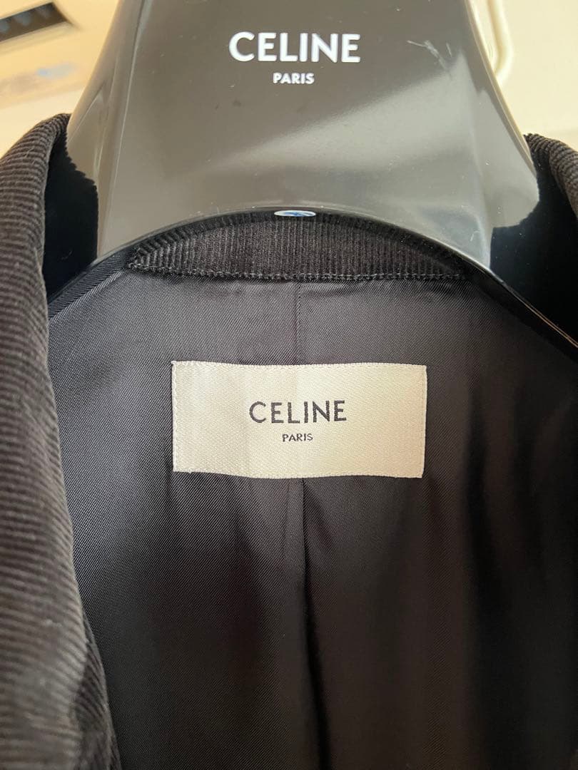 【新品未使用品】CELINE テディジャケット 48 黒【エディ期】