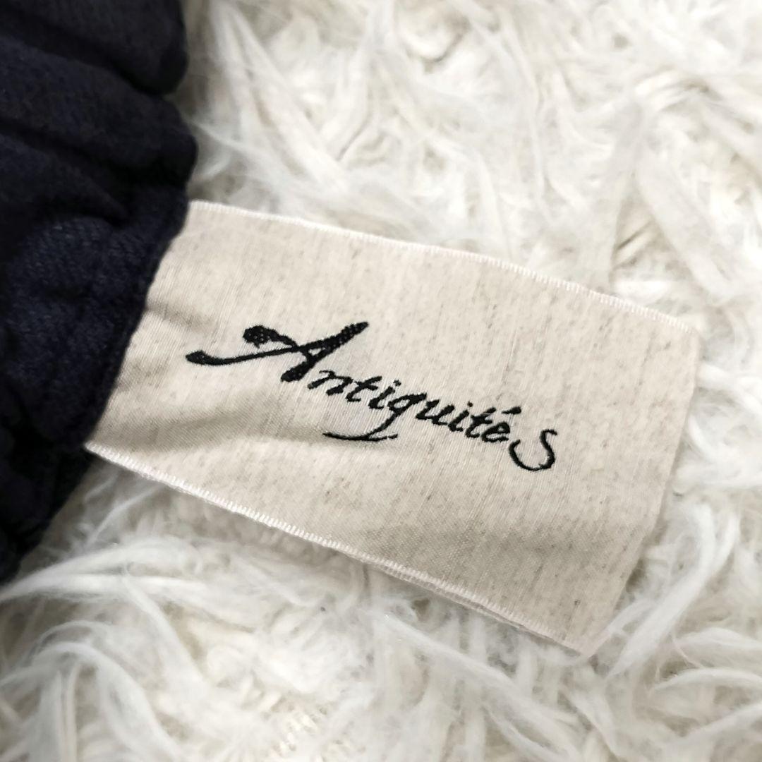 ＊人気＊イチアンティークス リネン100%サルエルパンツ 製品染め ネイビー