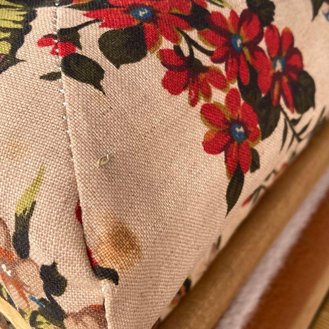 ヴィンテージ レトロ 折り畳みみ イージーチェア ラウンジ 花柄