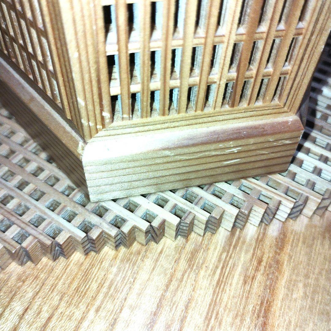 ☆大橋利一☆　組子細工　建具　工芸品　花入