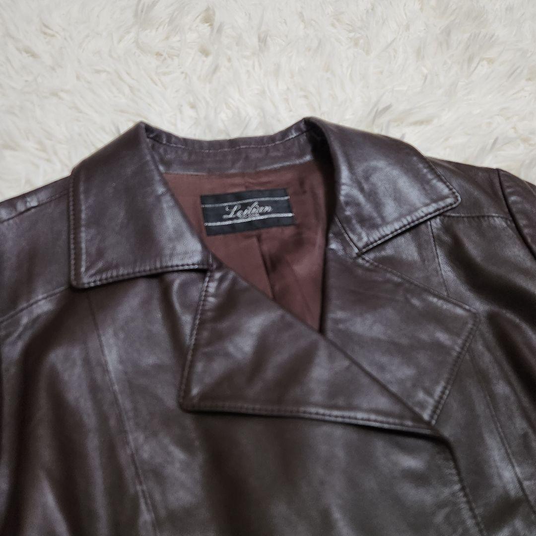 【本革】レリアン ラムレザー ライダースジャケット 大きめ XLサイズ