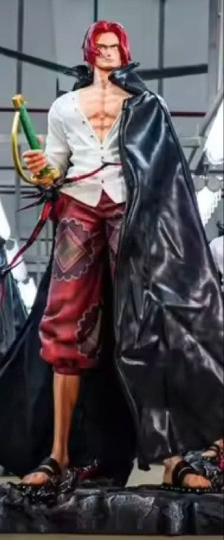 ワンピースアニメフィギュア四皇赤髪のシャンクス 66cm大型　海外品