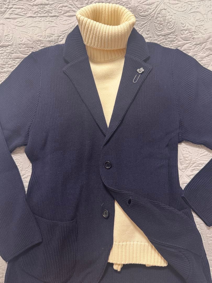 極美品ZANONE ザノーネ タートルネックニット5G ミドルゲージ サイズ50