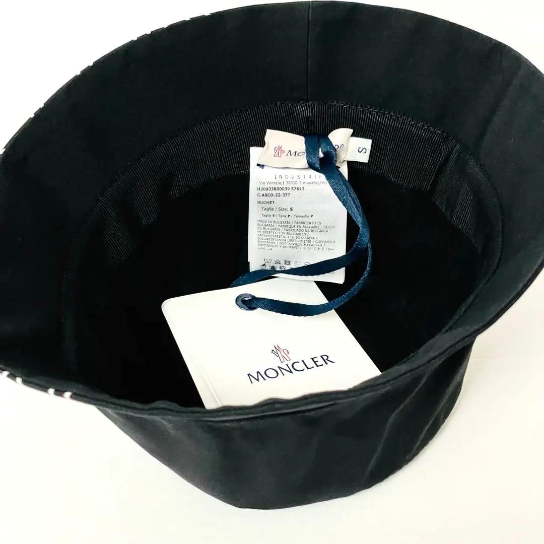 【大人気最終残1】MONCLER モンクレール バケットハット 黒 ブラックS