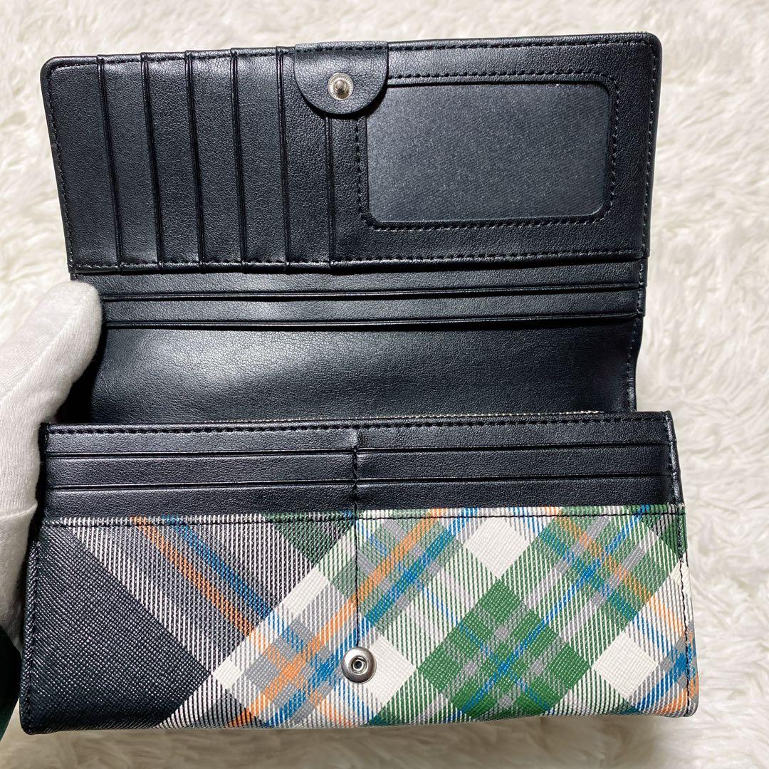 未使用級✨Vivienne Westwood DERBY 長財布タータングリーン