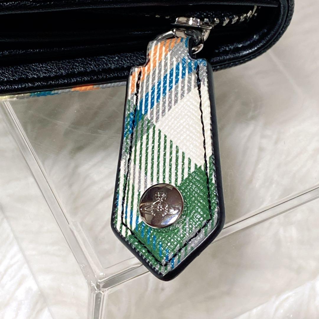 未使用級✨Vivienne Westwood DERBY 長財布タータングリーン