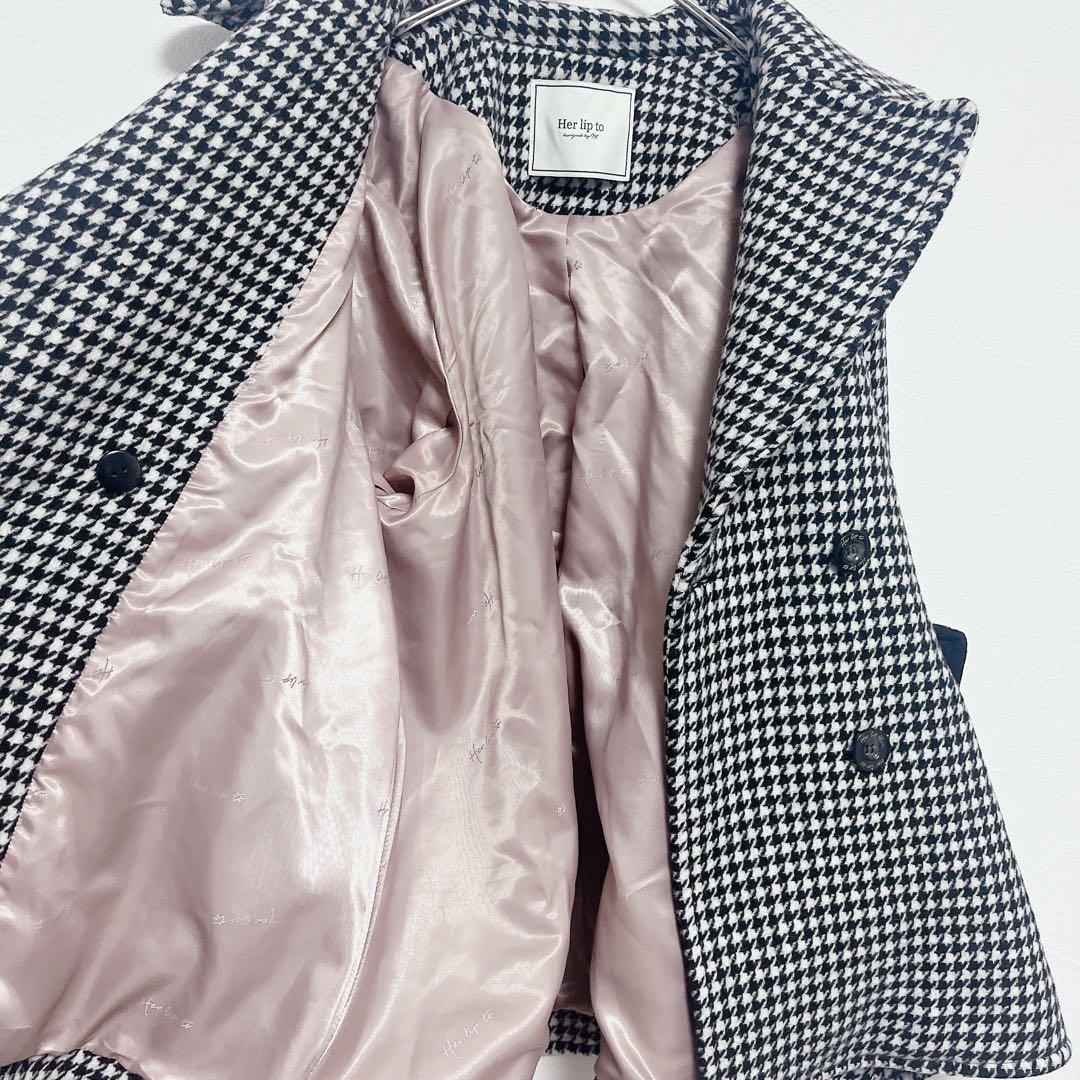 【美品♡即日発送】 herlipto パーリップトゥ　コート　千鳥格子