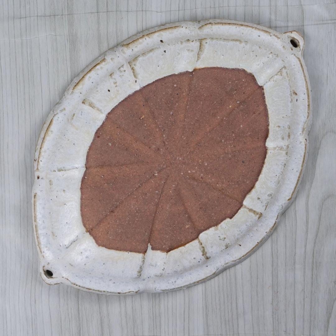 村上直子 レモンプレート/白 2枚セット　作家もの 器