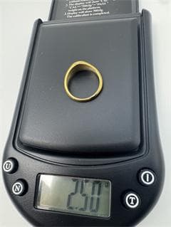 K18ゴールド オクタゴンリング2.5g 11号